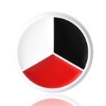 MEICOLY Halloween Clown Makeup Wheel,Cream White Black