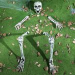 JOYIN 5 Pcs Halloween Skeleton Decorations Outdoor,