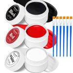 3 Colors Oil Based Face Body Paint Set with 6 Brushes,