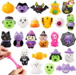 JOYIN 24 Pcs Halloween Mochi Squishy Toys, Halloween
