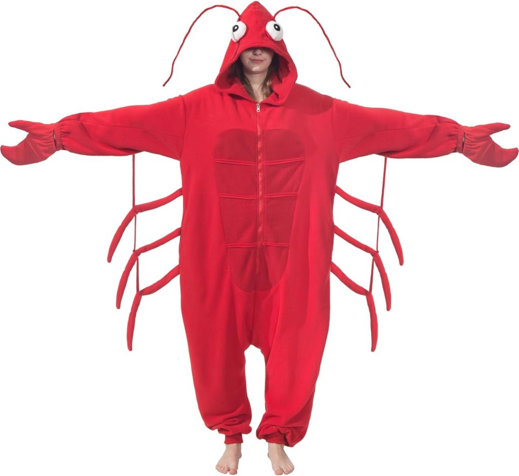 Adult Sea Creatures Onesie Lobster, Crab, Shrimp,