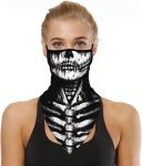 YAYOUREL Neck Gaiter Face Mask Covering Bandanas for