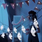 YOUNGAR Solar Halloween Ghost String Lights,2PACK 20ft