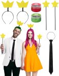 7 Pcs Halloween Couple Costume Accessories Include Wand