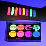 MEICOLY Neon Face Paint,UV Blacklight Glow Face Paint,8