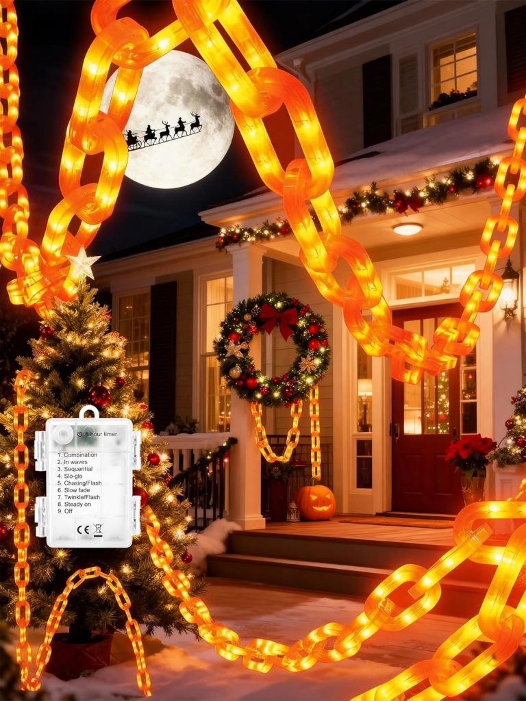 Flacchi Christmas Decorations Battery String Lights -