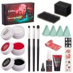 Lictin Special Effects SFX Zombie Makeup Kit, Black
