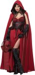 California Costumes Women's Dark Red Riding Hood Adult