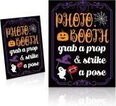 Photo Booth Sign with Stand Retro Background Table for