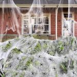 1000 sqft Halloween Spider Webs Decorations with 120