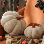 YRXRUS Pumpkin Pillows, Halloween Pumpkin Pillow Set of