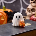 3 Pcs Halloween Decorations - Cute Ghost with Pumpkin