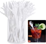 RunNico 25 Pcs 5.9''x1.5'' Halloween Skeleton Cocktail