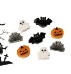 Mini Halloween Hair Claw Clips for Girls Pumpkin Ghost