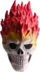 Flame Skull Halloween Mask - Realistic Latex Full Head