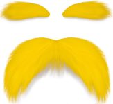 Mustache and Eyebrows, Funny Cosplay Costume