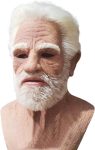 Realistic Old Man Mask Halloween Mask Scary Latex Old