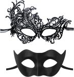 IncreDecor Masquerade Mask for Couples Women Men