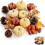 Artgar Pumpkin Decor Set, 23 PCS Fall Harvest