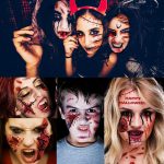 30 Sheets 220+ PCS Halloween Fake Scars Tattoos