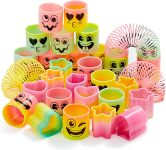 JOYIN 30 Pcs Spring Rainbow Party Favor, Mini Plastic