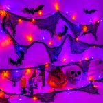 Halloween Lights Battery Operated or USB, Creepy Cloth