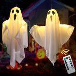 Halloween Hanging Ghost Lights with Remote Control –
