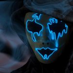 Halloween Purge Mask LED Light-Up Masks - Scary Glowing