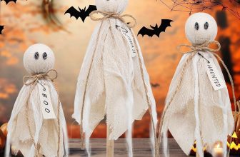 Wooden Ghost Halloween Decorations Indoor– Set of 3