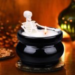 Skeleton Candle Halloween Decorations Indoor, Gothic