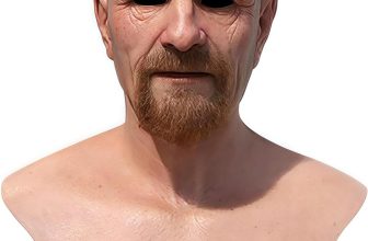 Latex Old Man Mask Halloween Realistic Human Full Head
