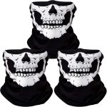 ZKSM 3Pcs Breathable Face Masks Skull Mask Seamless