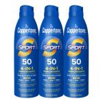 Coppertone Sport Sunscreen Spray SPF 50, Sweat, Heat