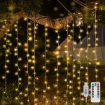 suddus Curtain Lights for Bedroom, 200 Led Hanging