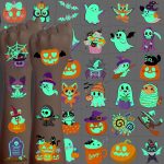 216 PCS Halloween Tattoos, Halloween Party Favors Bulk