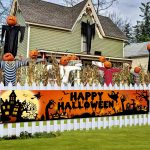 Avezano Happy Halloween Banner Large 98.4 x19.6 Inch