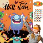 Halloween Party Games Pin Eye on The Monster Game