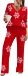 Ekouaer Womens Pajama Sets Fuzzy Fleece Sleepwear Long