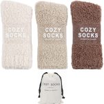 Cozy Socks for Women Gifts: 3 Pairs Luxe Cloud Fuzzy