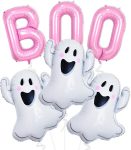 Halloween Party Decorations Balloons - Pink Boo Balloon