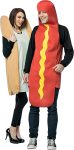 Rasta Imposta Hot Dog and Bun Couples Costume, Packaged