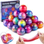 JOYIN Slime Party Favors, 24 Pack Galaxy Slime Ball -