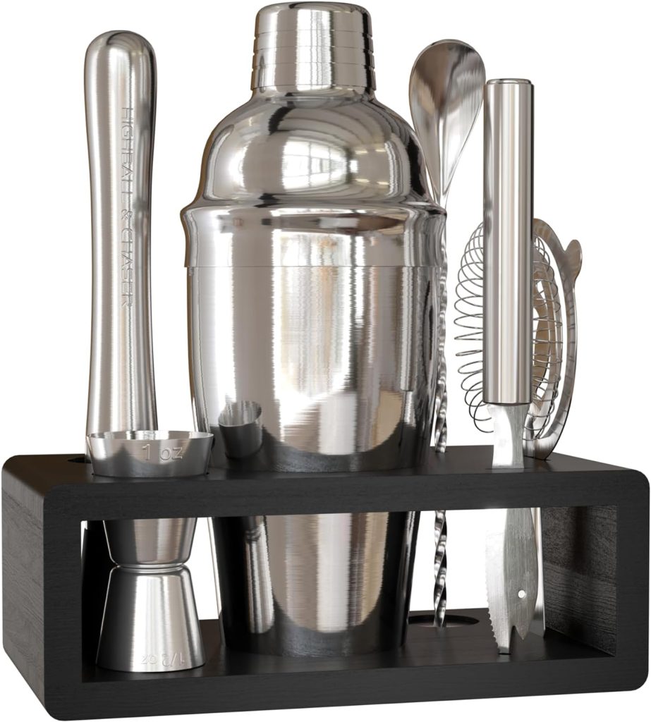 Highball & Chaser Cocktail Shaker Set: Bartender Kit