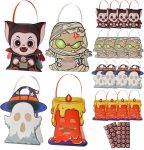 CcXxMming 30 PCS Halloween Treat Boxes with Handles and