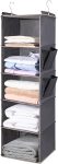 BOOMIBOO Hanging Closet Organize and Shelves，5-Hanging
