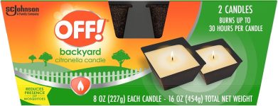OFF! Backyard Citronella Scented Candle, Ambiance