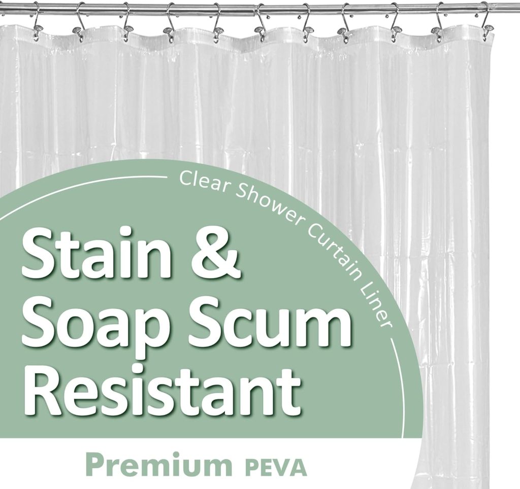 Barossa Design Plastic Shower Liner Clear - Premium