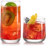 Libbey Ascent Tumbler and Rocks Drinking Glasses Set of