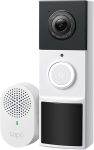 Tapo 2K Wireless Smart Video Doorbell with Chime - 160°
