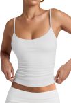 PINKMSTYLE Women's Basic Double Lined Scoop Neck Tank